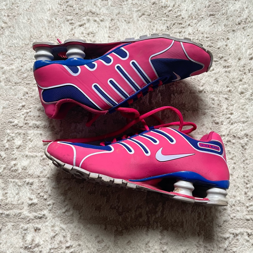 Nike Pink and Blue Running Shoes 7.5W